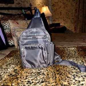 Lug Archer Sling Bag  - Gunmetal - NWOT'S